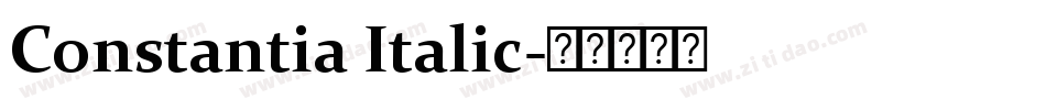 Constantia Italic字体转换